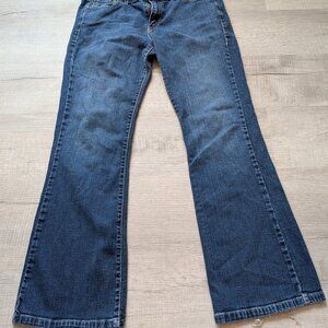 Vintage Levi's 518 Super Low Boot Cut Jeans 13M Blue Denim